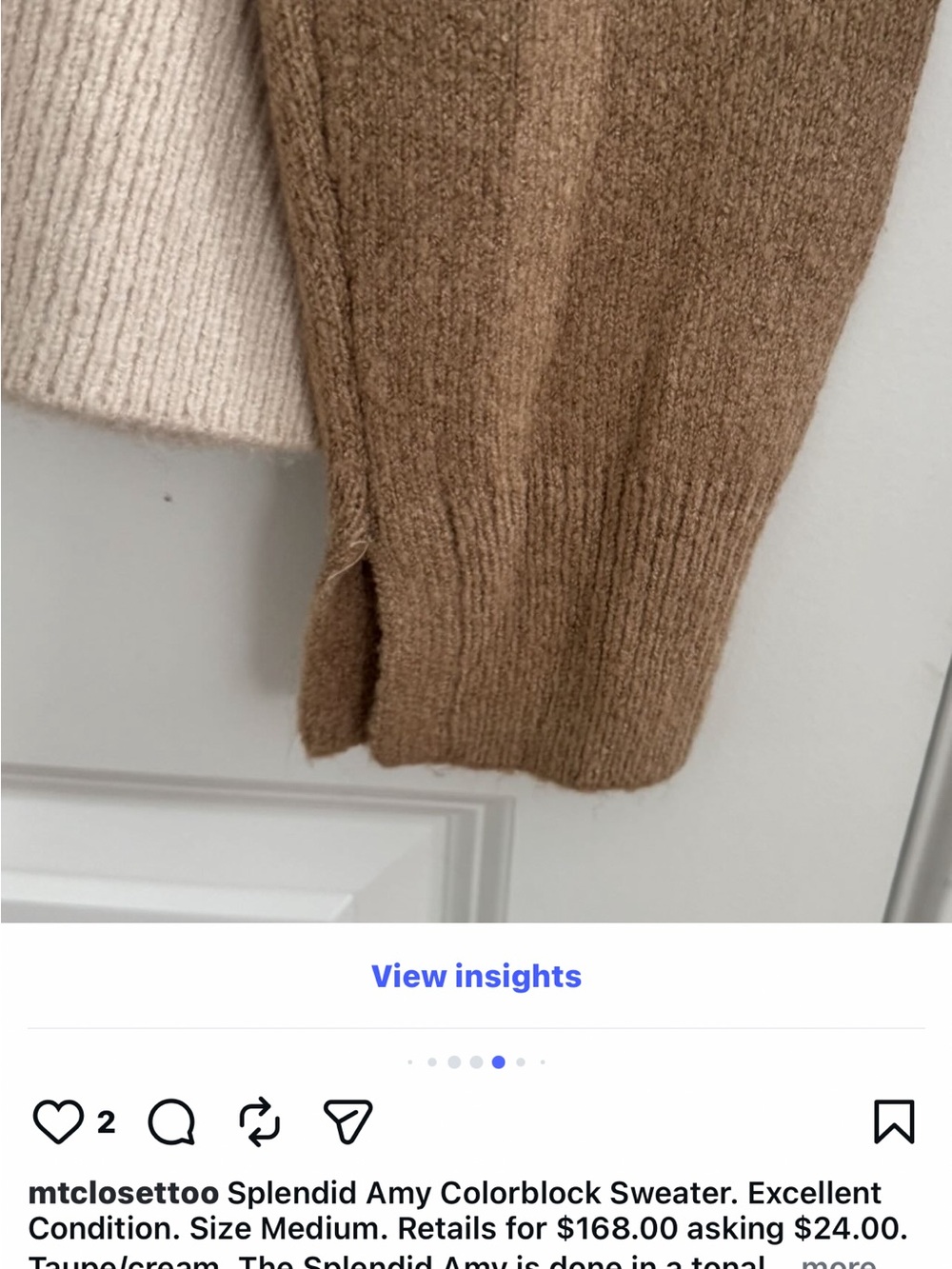Splendid Amy Colorblock Sweater - Picture 10 of 12